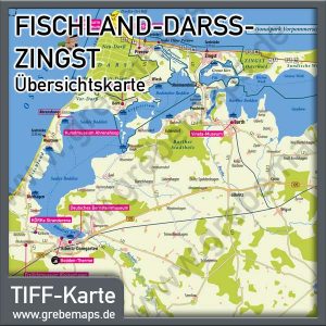Fischland Darãÿ Zingst Karte