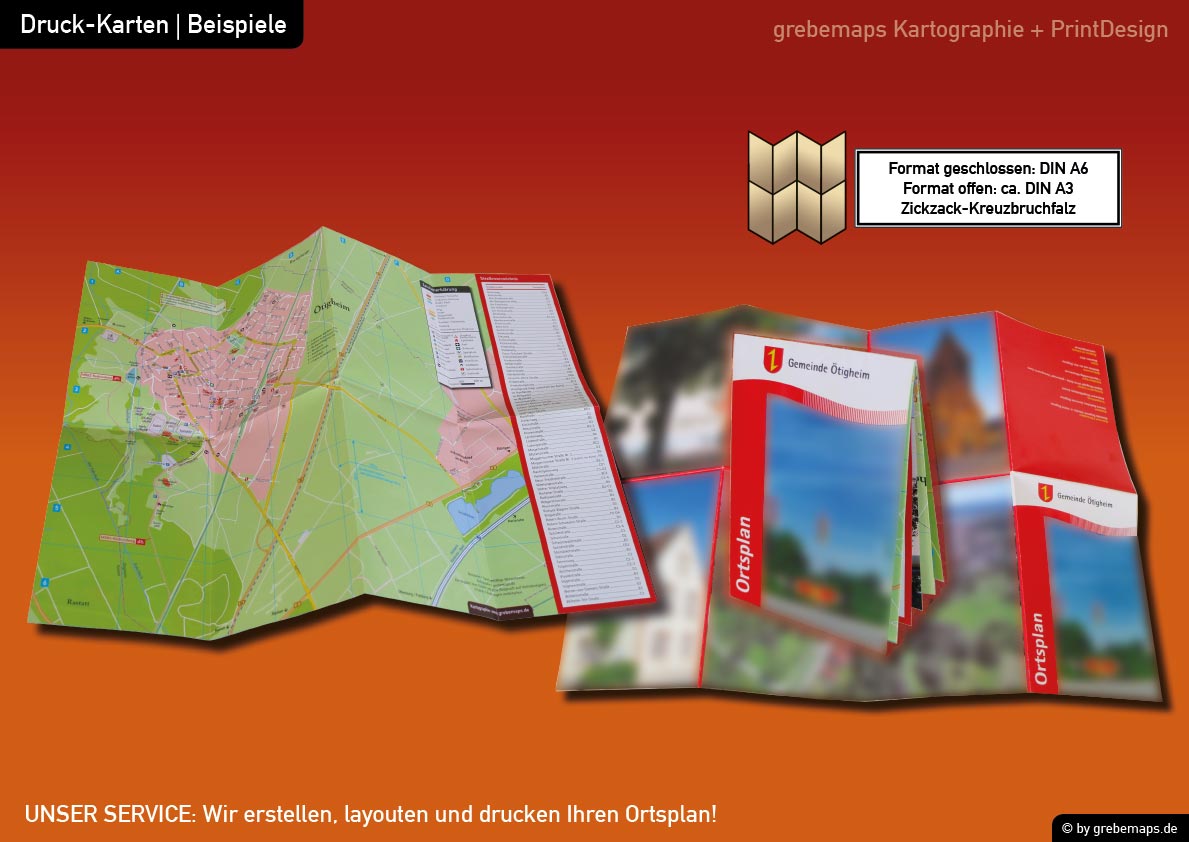 Ortsplan erstellen, Stadtplan erstellen, touristische Karte erstellen, Basiskarte erstellen, Lageplan erstellen, Ortskarte erstellen, Landkarte erstellen