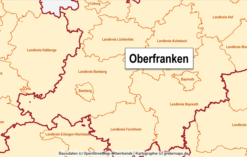 Bayern PowerPoint-Karte Landkreise Gemeinden, Karte Gemeinden Bayern PowerPoint, Karte Landkreise Bayern PowerPoint
