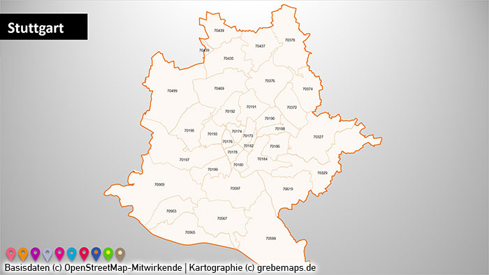 Region Stuttgart Postleitzahlen PLZ-5 PowerPoint-Karte (PLZ 5-stellig), Karte Region Stuttgart PLZ, PLZ-Karte Region Stuttgarte, Postleitzahlenkarte Region Stuttgart, Karte PLZ 5-stellig Region Stuttgart, Karte Metropole Stuttgart, Karte PLZ Stuttgarte Umgebung