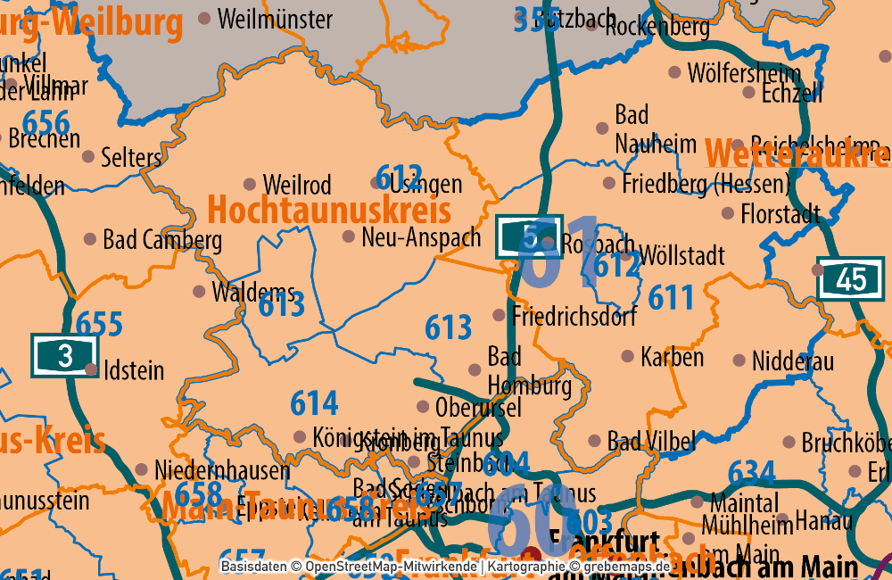 Deutschland Postleitzahlenkarte PLZ-1-2-3 mit Landkreisen Bundesländern Autobahnen Orten Vektorkarte (2020), PLZ-3-Karte Deutschland Vektoren, Karte PLZ-3 Deutschland, AI, download, editierbar, Vektorgrafik, Vektorkarte