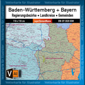 baden-w-rttemberg-und-bayern-vektorkarte-landkarte-regierungsbezirke