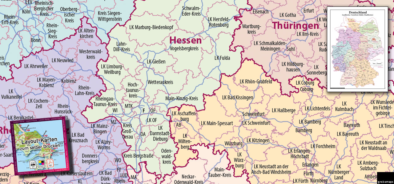 Karte Landkreise Deutschland