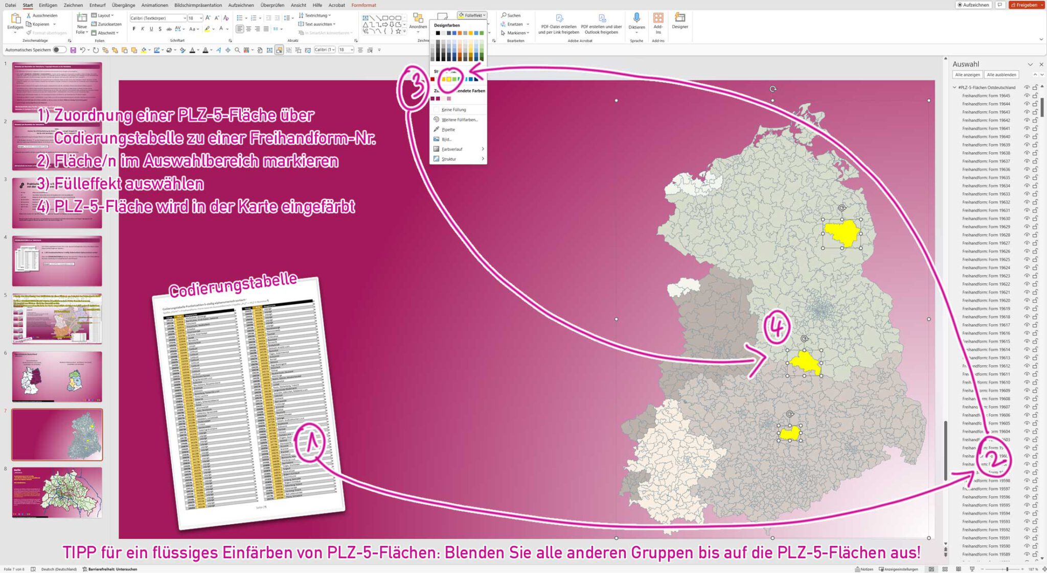 Individuelle PowerPoint-Karte erstellen - grebemaps® Kartographie