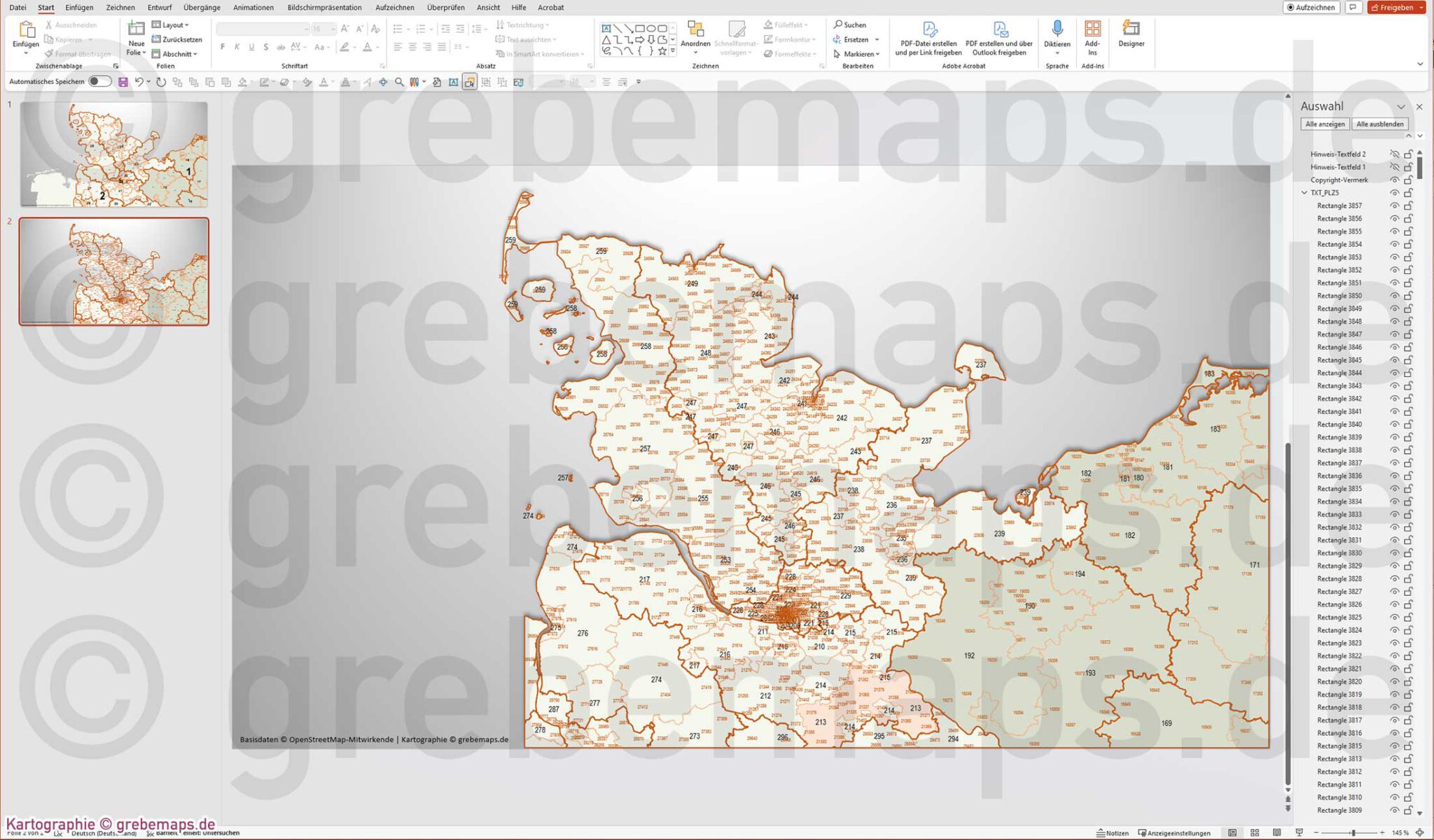 Individuelle PowerPoint-Karte erstellen - grebemaps® Kartographie