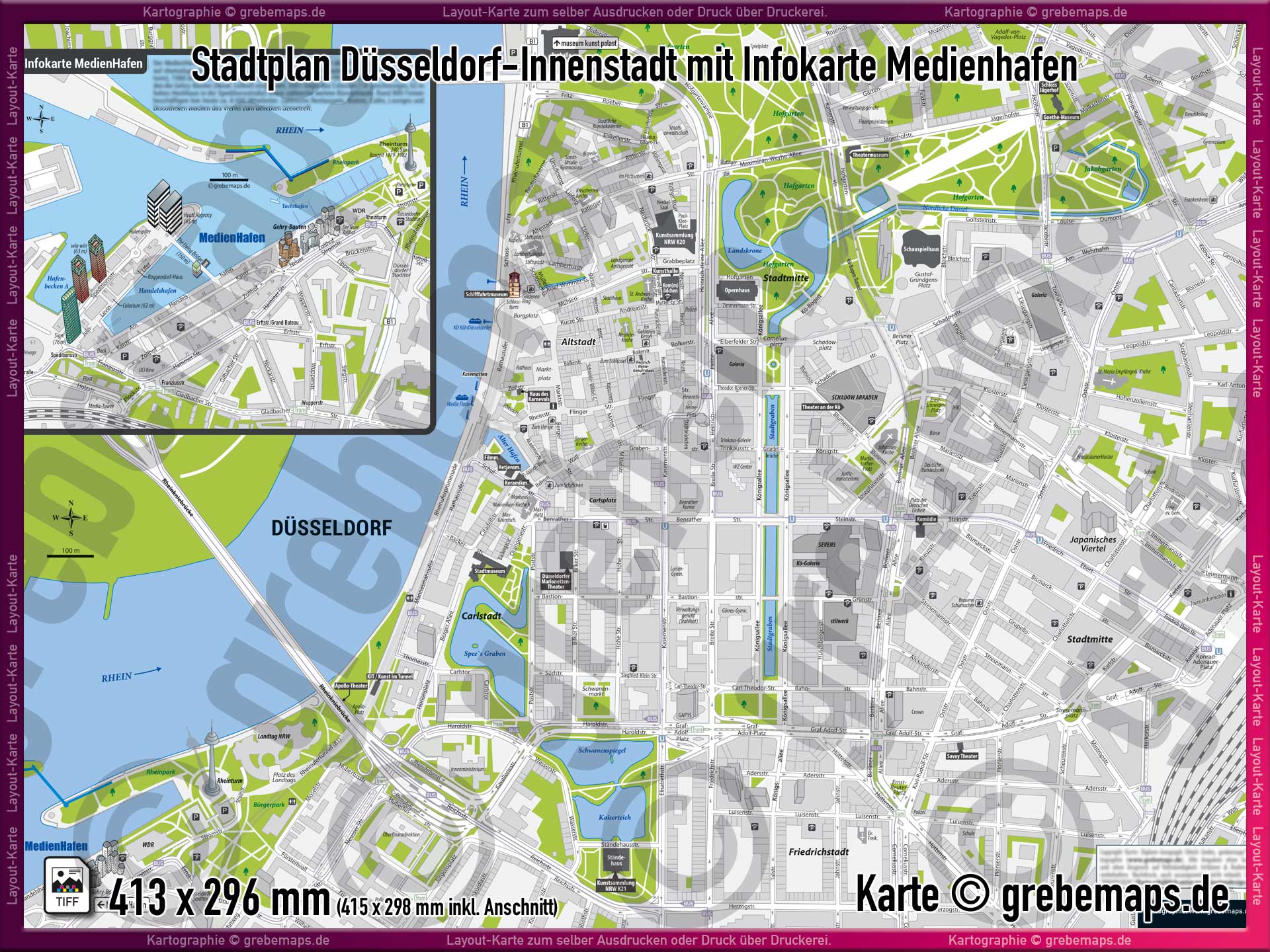 80058_stadtplan_duesseldorf_innenstadt_medienhafen_karte_stadtplan_landkarte_drucken_druckdatei_02