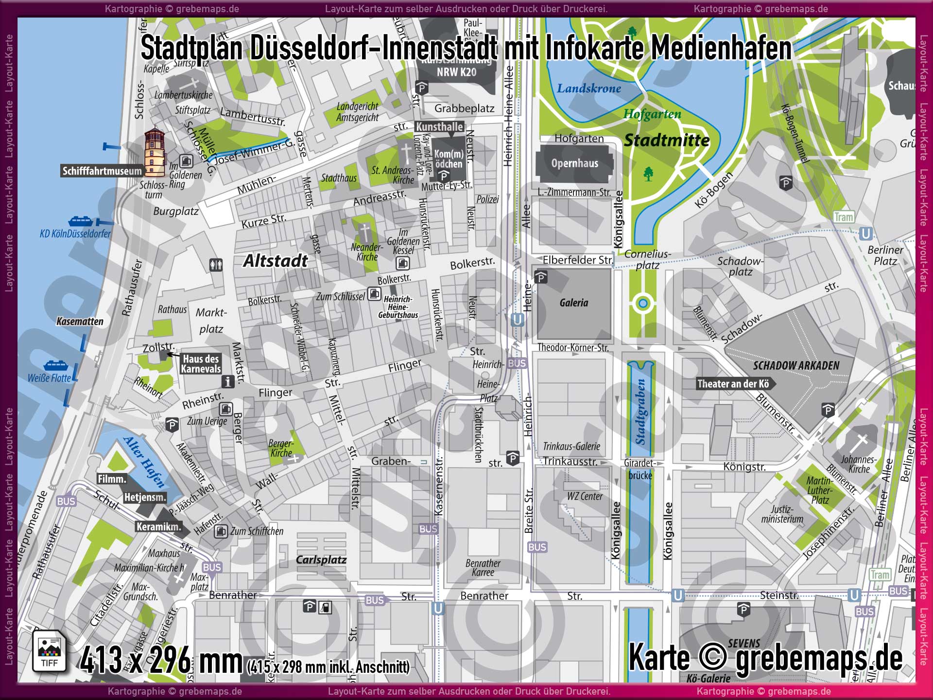 80058_stadtplan_duesseldorf_innenstadt_medienhafen_karte_stadtplan_landkarte_drucken_druckdatei_05